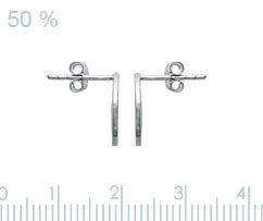 Ohrringe Ohrstecker Kreis Rund aus Silber
