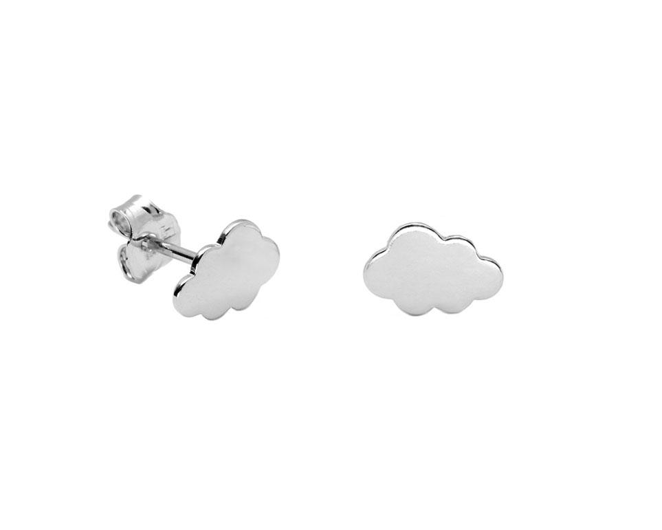 Wolke Ohrstecker aus Sterlingsilber