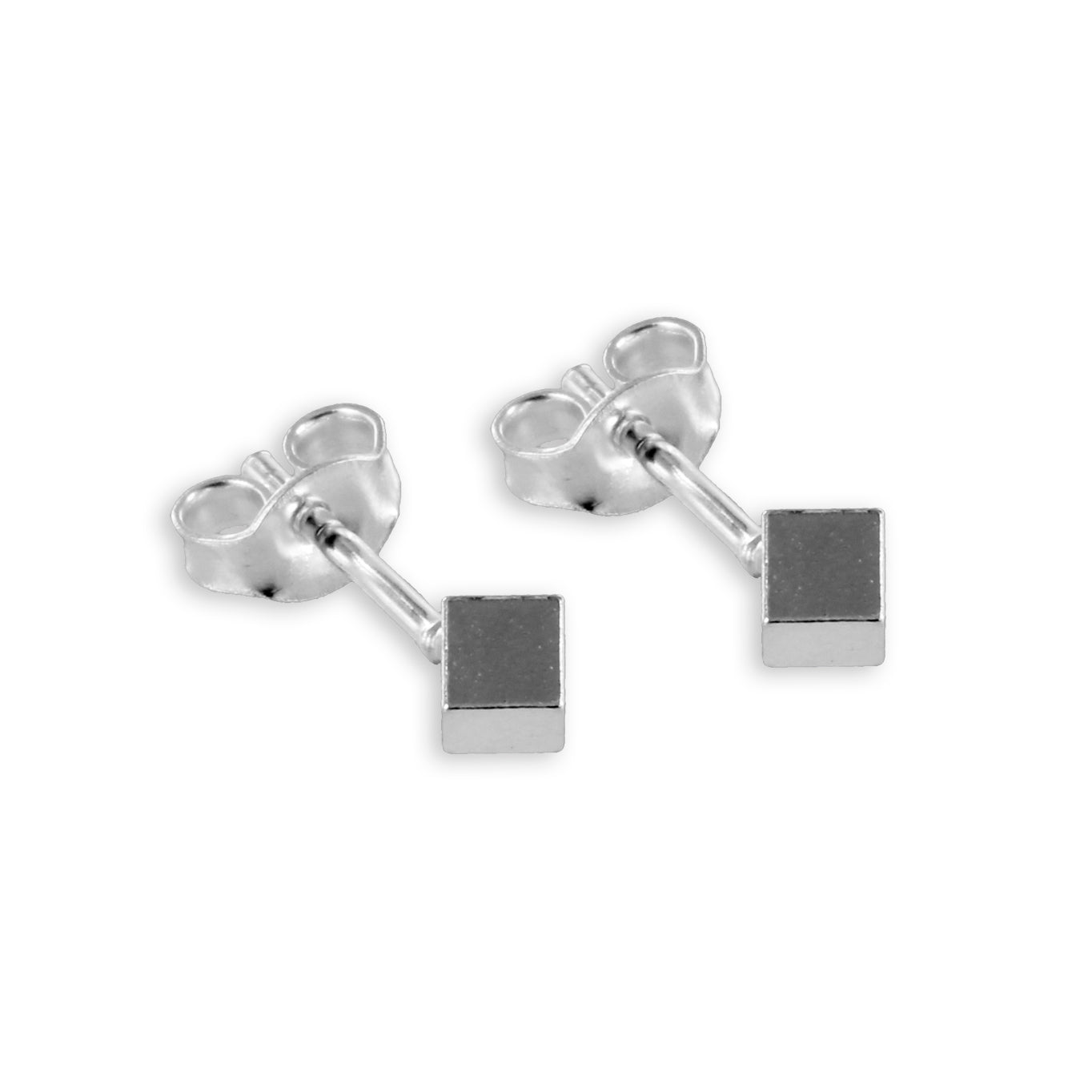 Wunderschönes Ohrsteckerpaar in Würfel Form aus Sterlingsilber