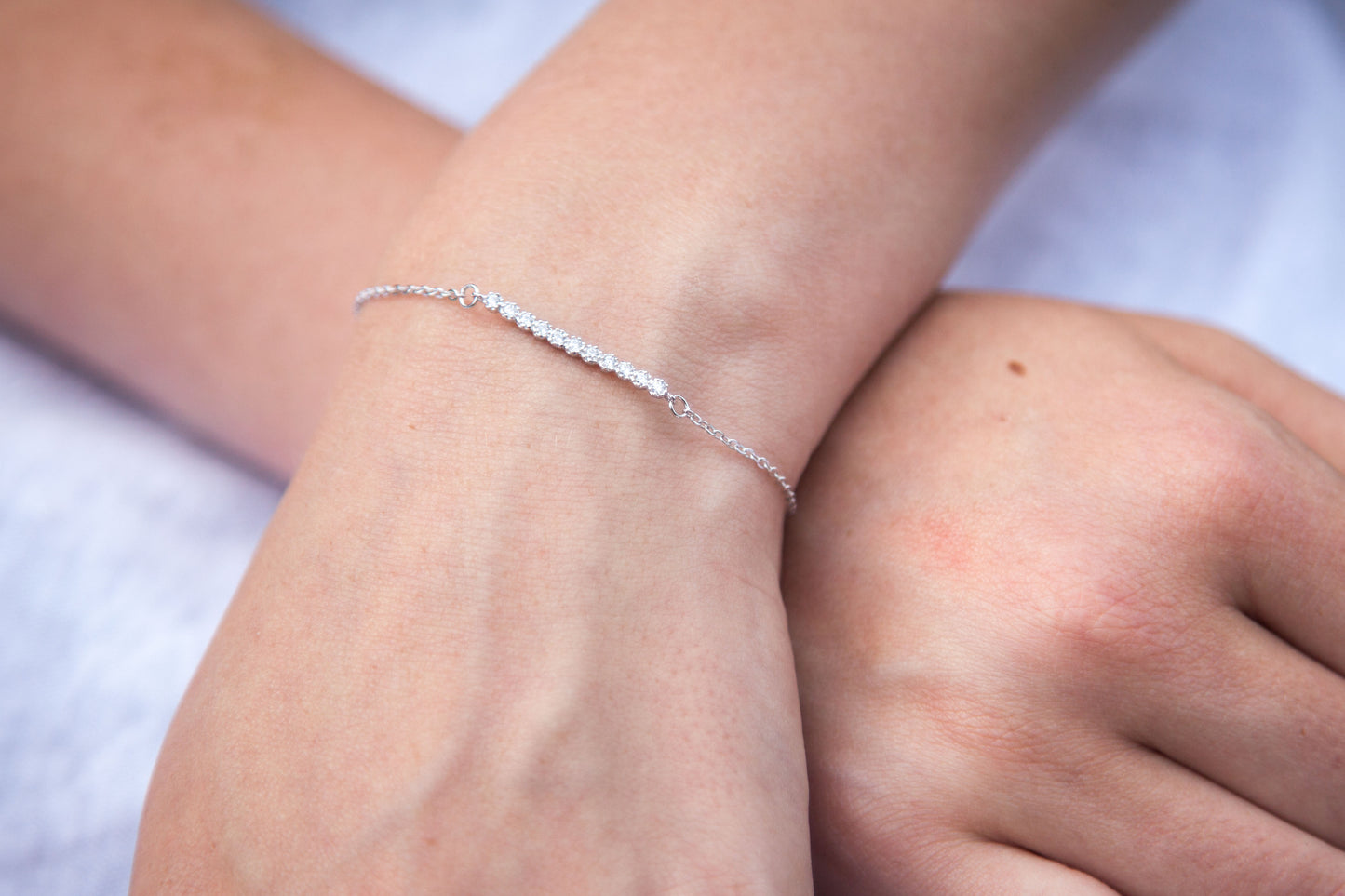 Armband aus Silber mit Zirkonia