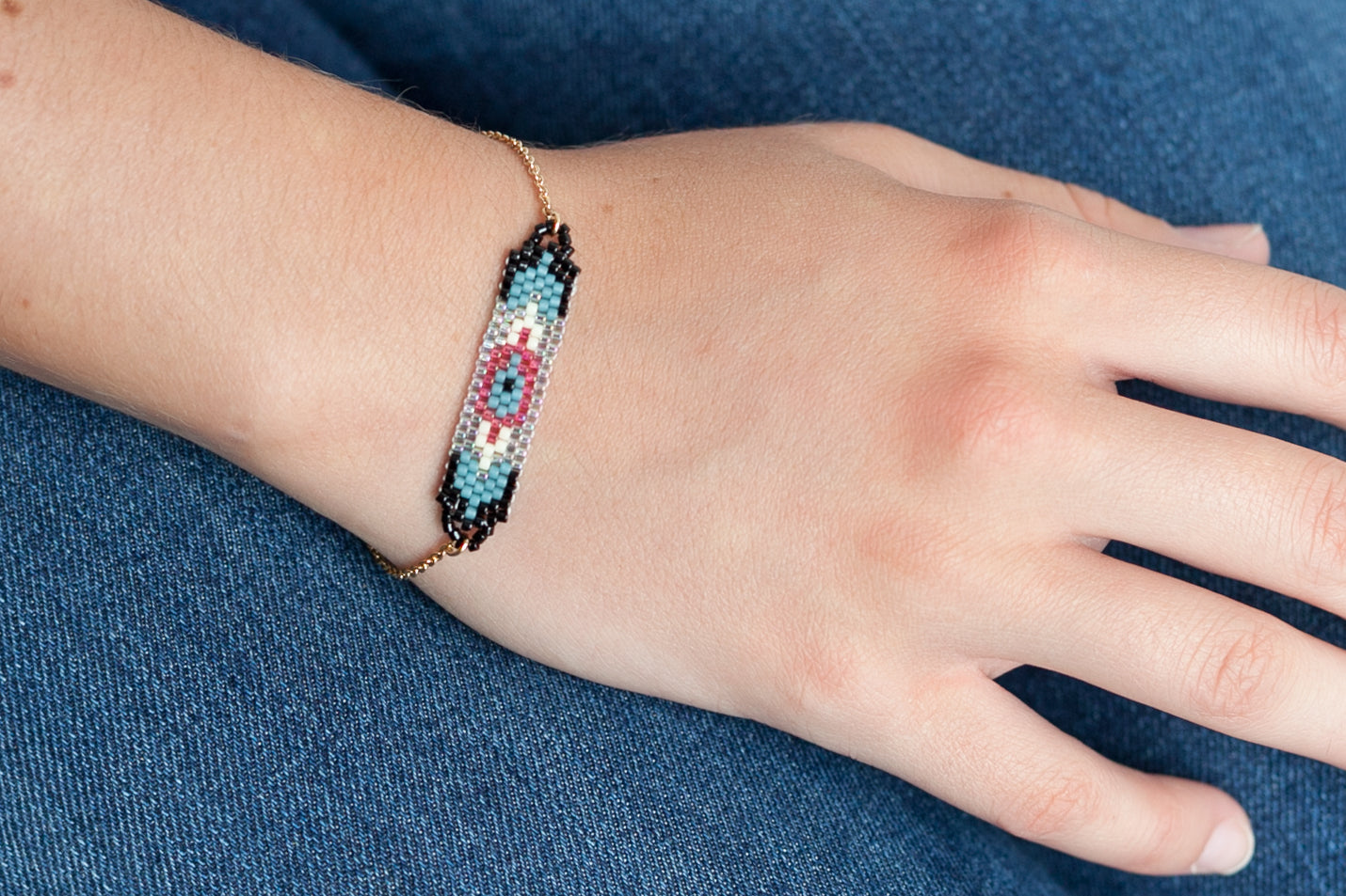 Miyuki Perlen Armband - 16Karat vergoldet