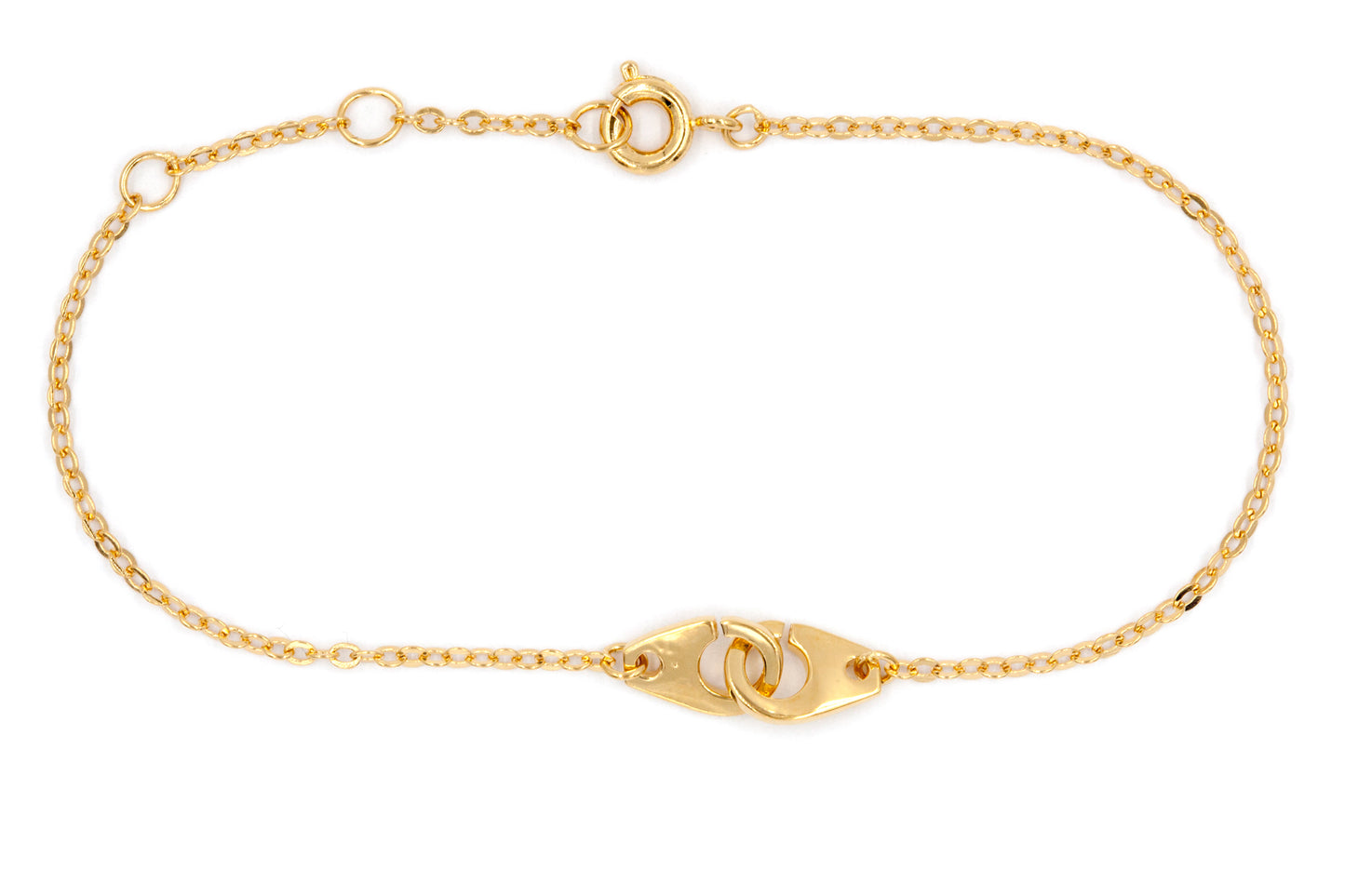 Armband mit Handschellen | 16Karat vergoldet