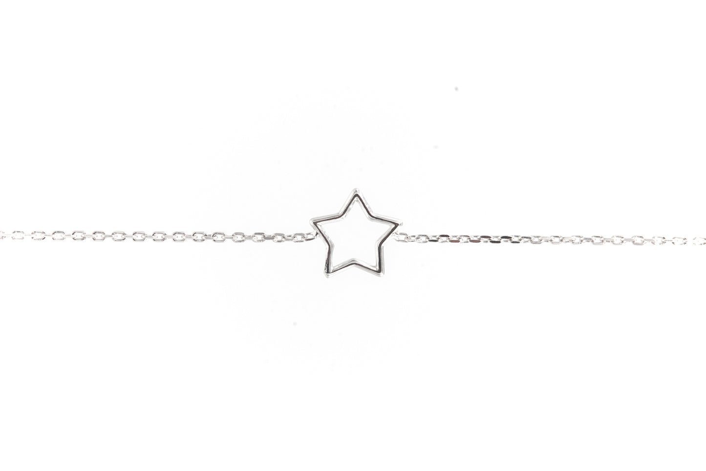 Armband mit Stern aus echtem Silber