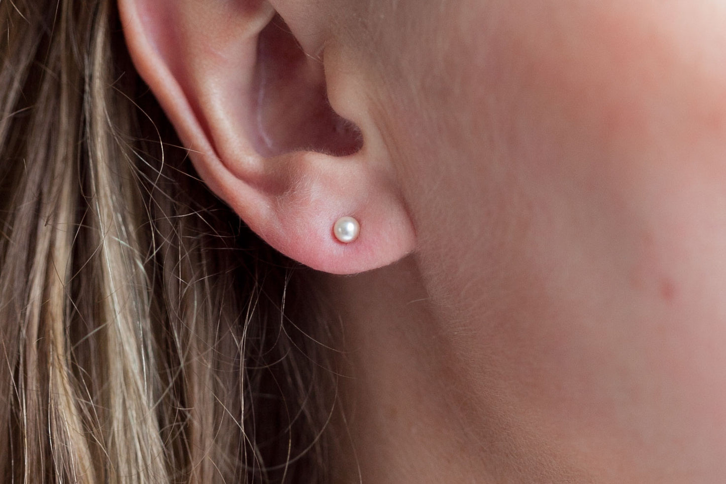 Perlenohrstecker ♡ 16Karat vergoldet ♡