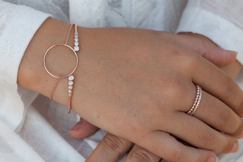Ring mit Zirkonia Roségold