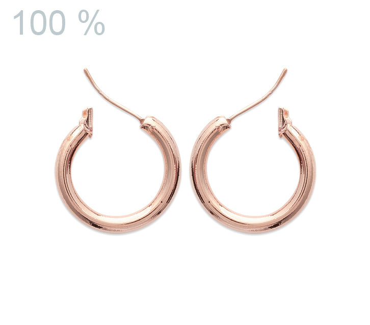 ohrringe creolen rosévergoldet