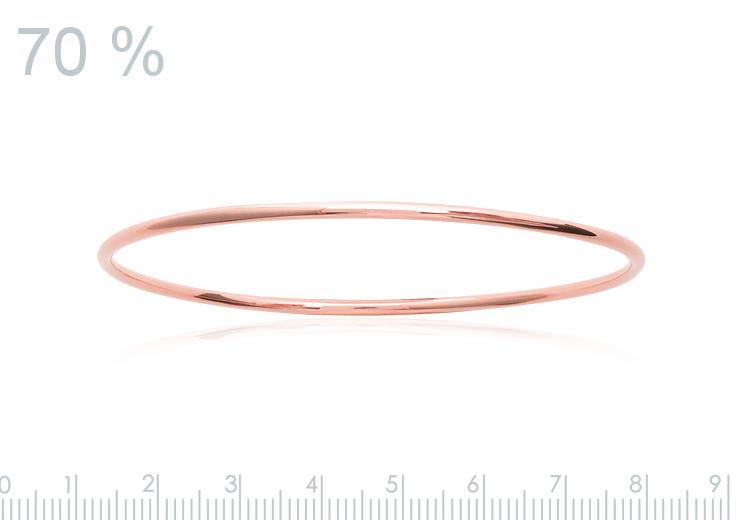 runder armreif rosévergoldet