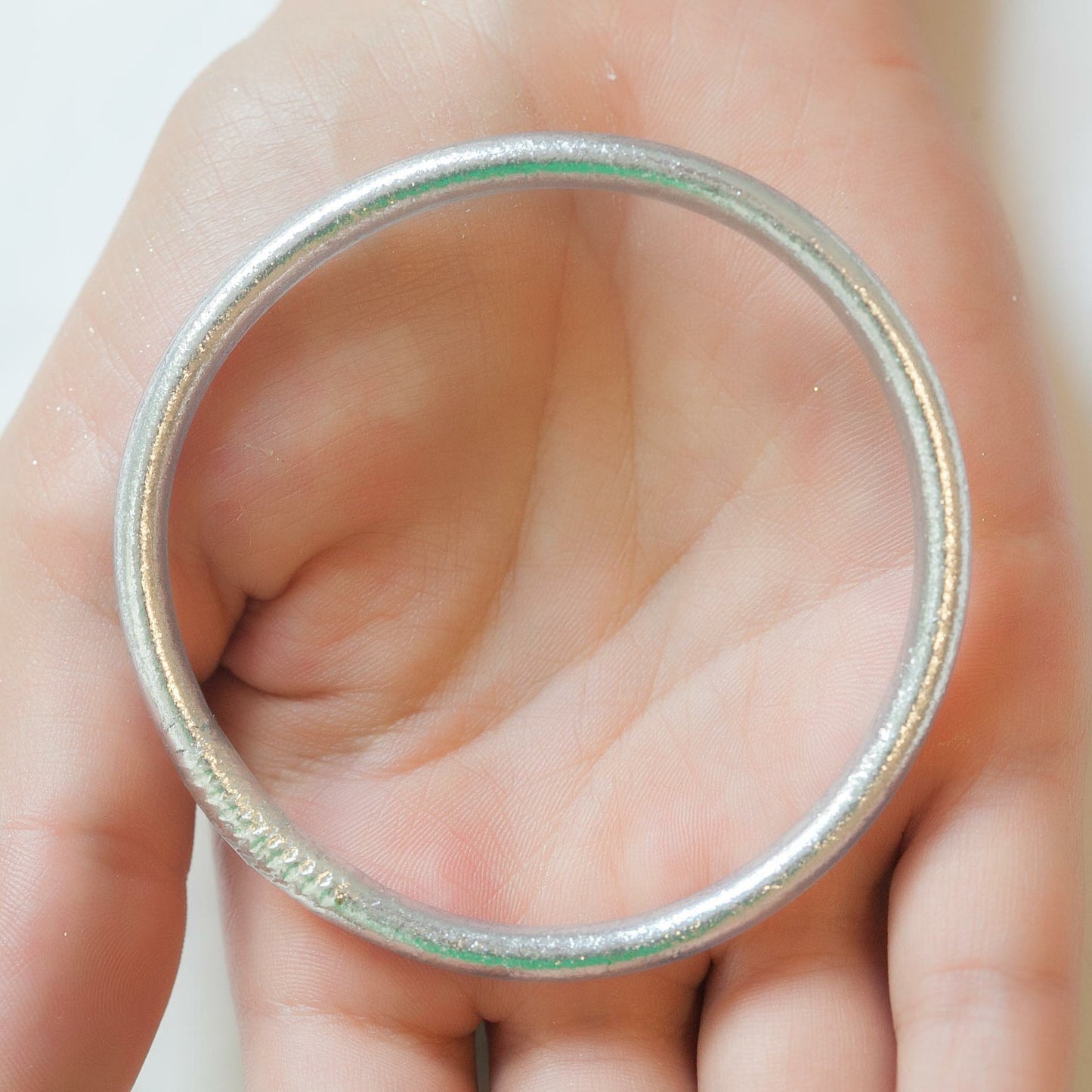 Buddhistisches Armband silber