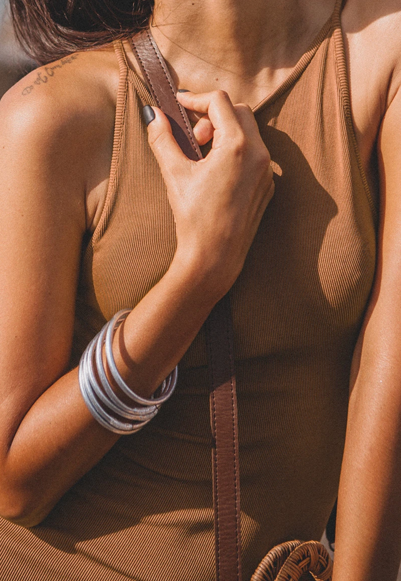 Buddhistisches Armband silber