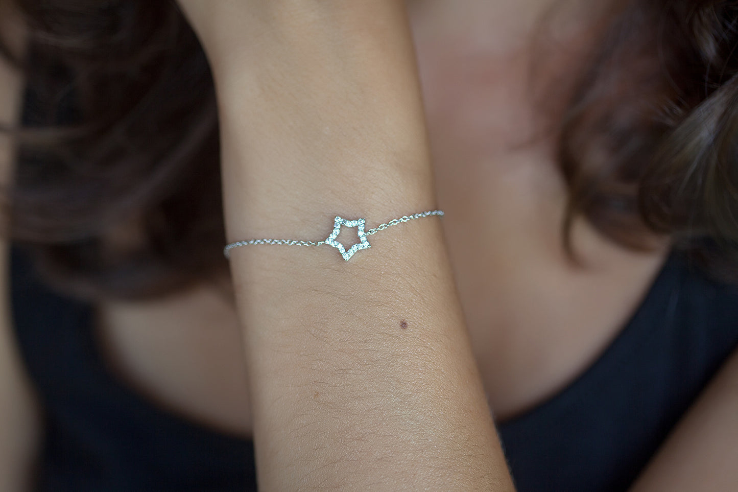 Stern Armband in Silber mit Zirkonia