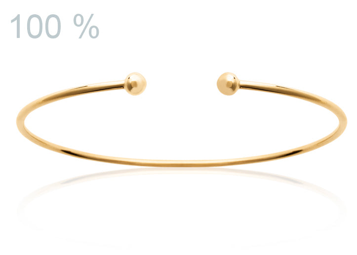 Offener Armreif | 16Karat vergoldet