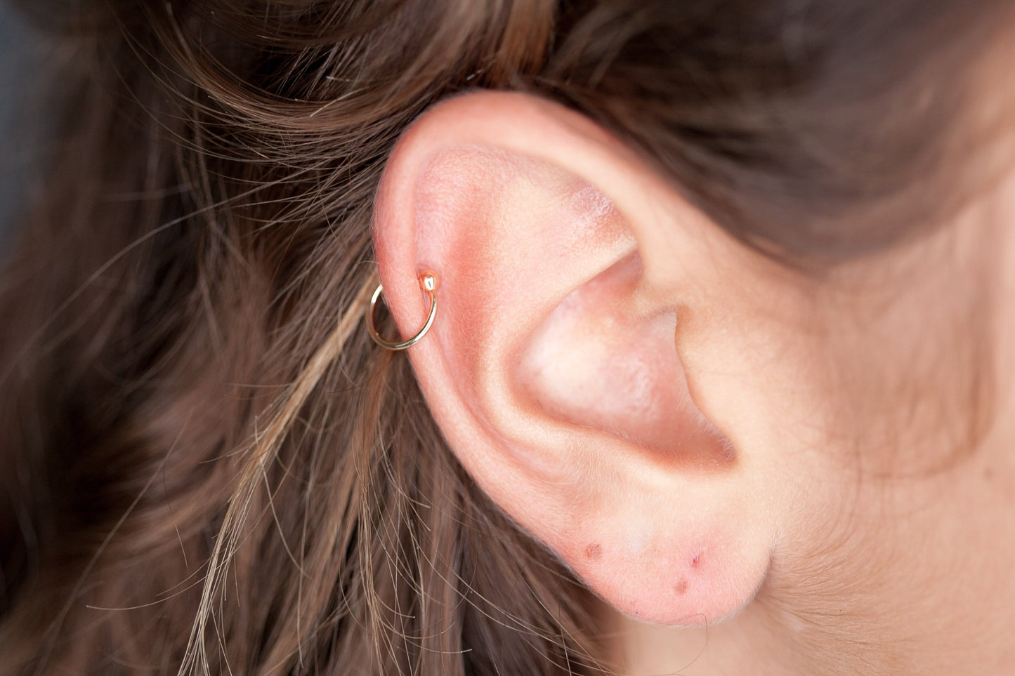 zarter earcuff vergoldet