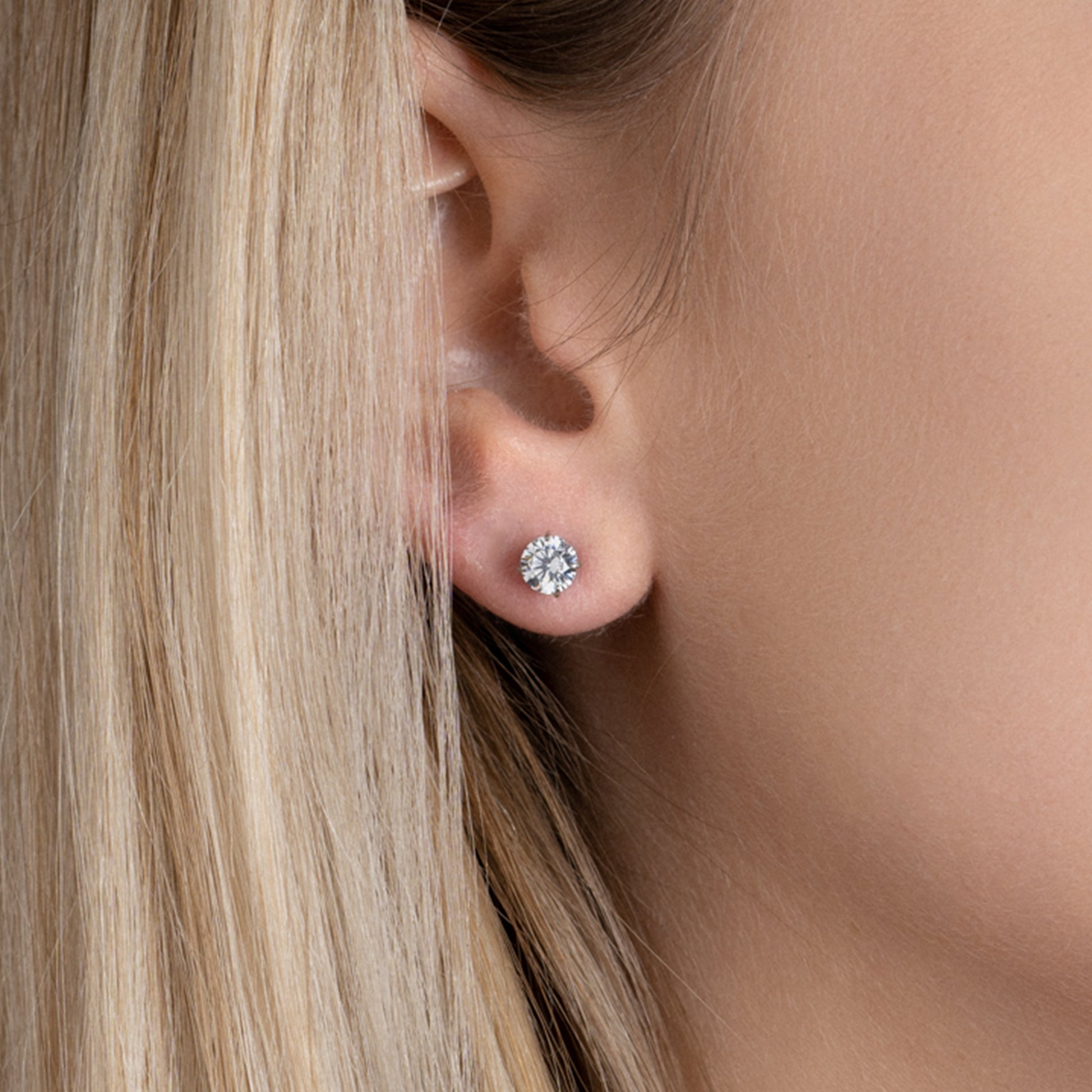 Zirkonia Ohrstecker aus Silber – klassische Stecker für Damen