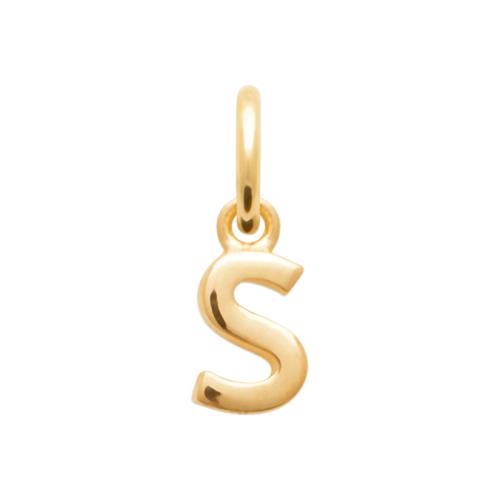 Halskette mit Buchstaben 16 Karat Vergoldet