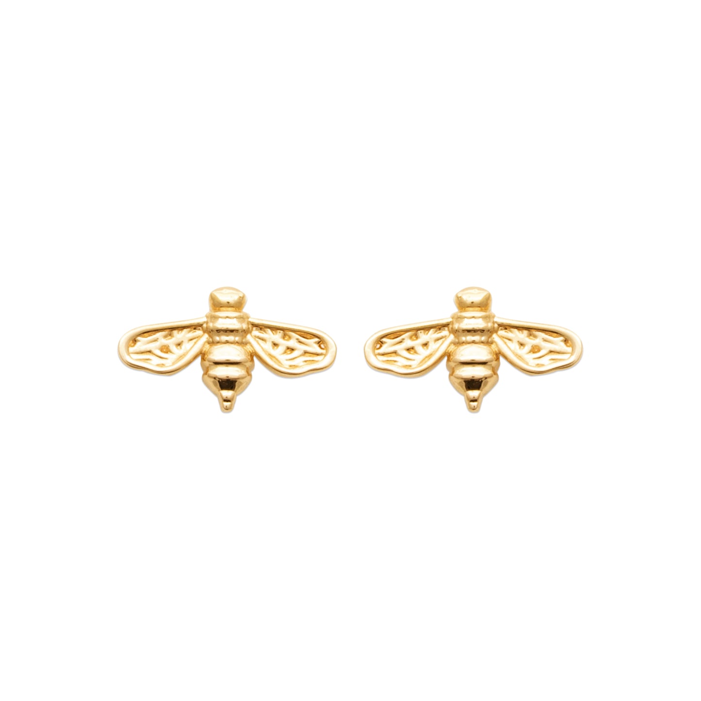 Vergoldete Bienen Ohrstecker