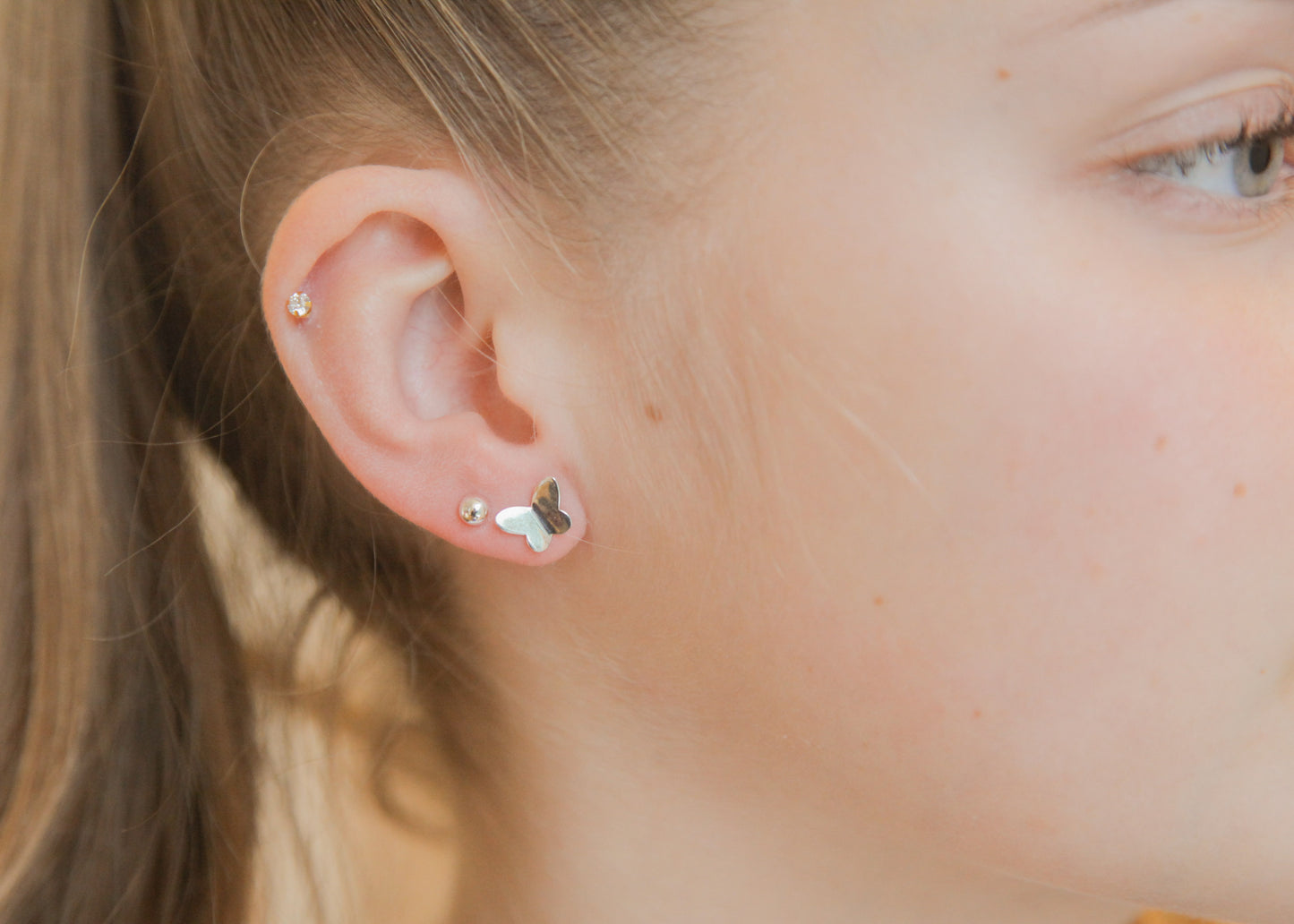 Silber Ohrringe „Schmetterling“ – 925 Sterling Silber