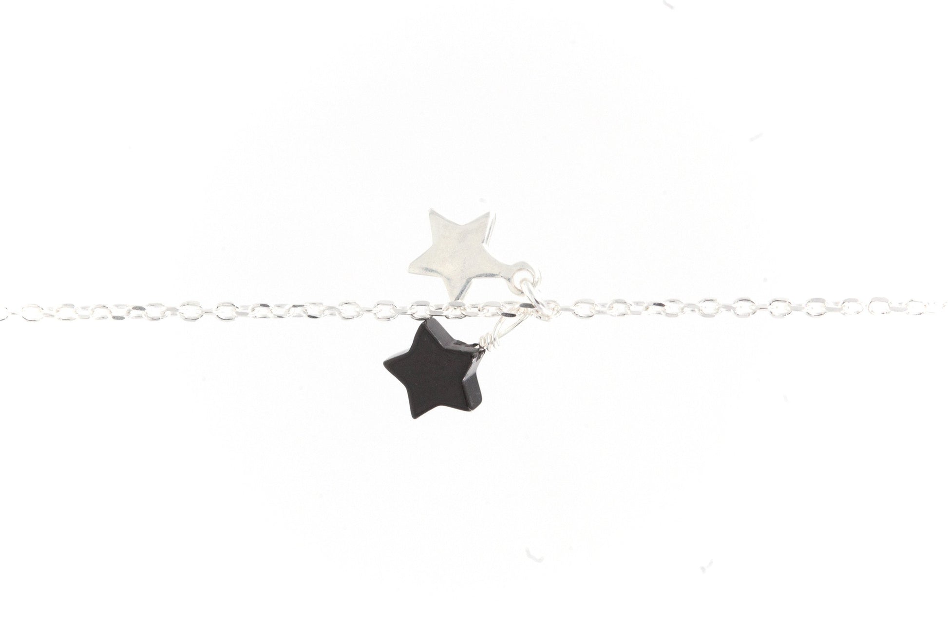 Armkette mit 2 kleinen Sternchen aus Silber