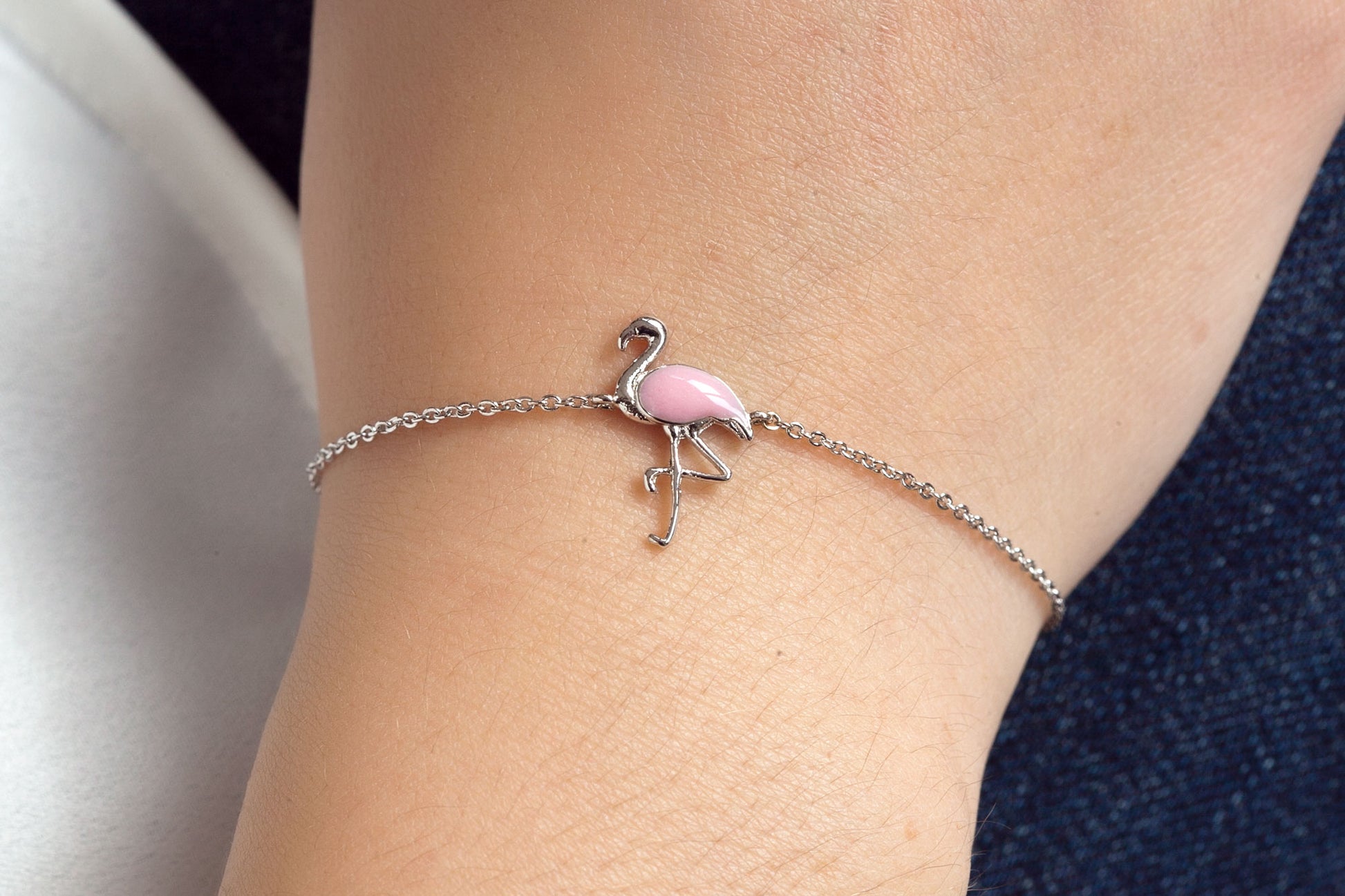 Armband kleiner Flamingo