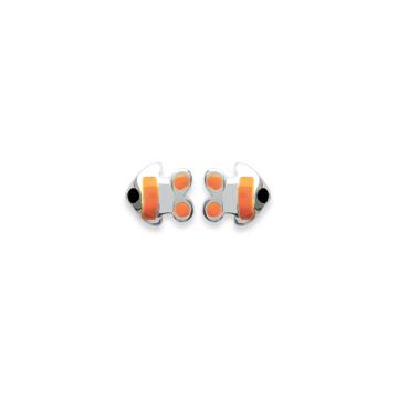 Clownfisch-Ohrringe silber