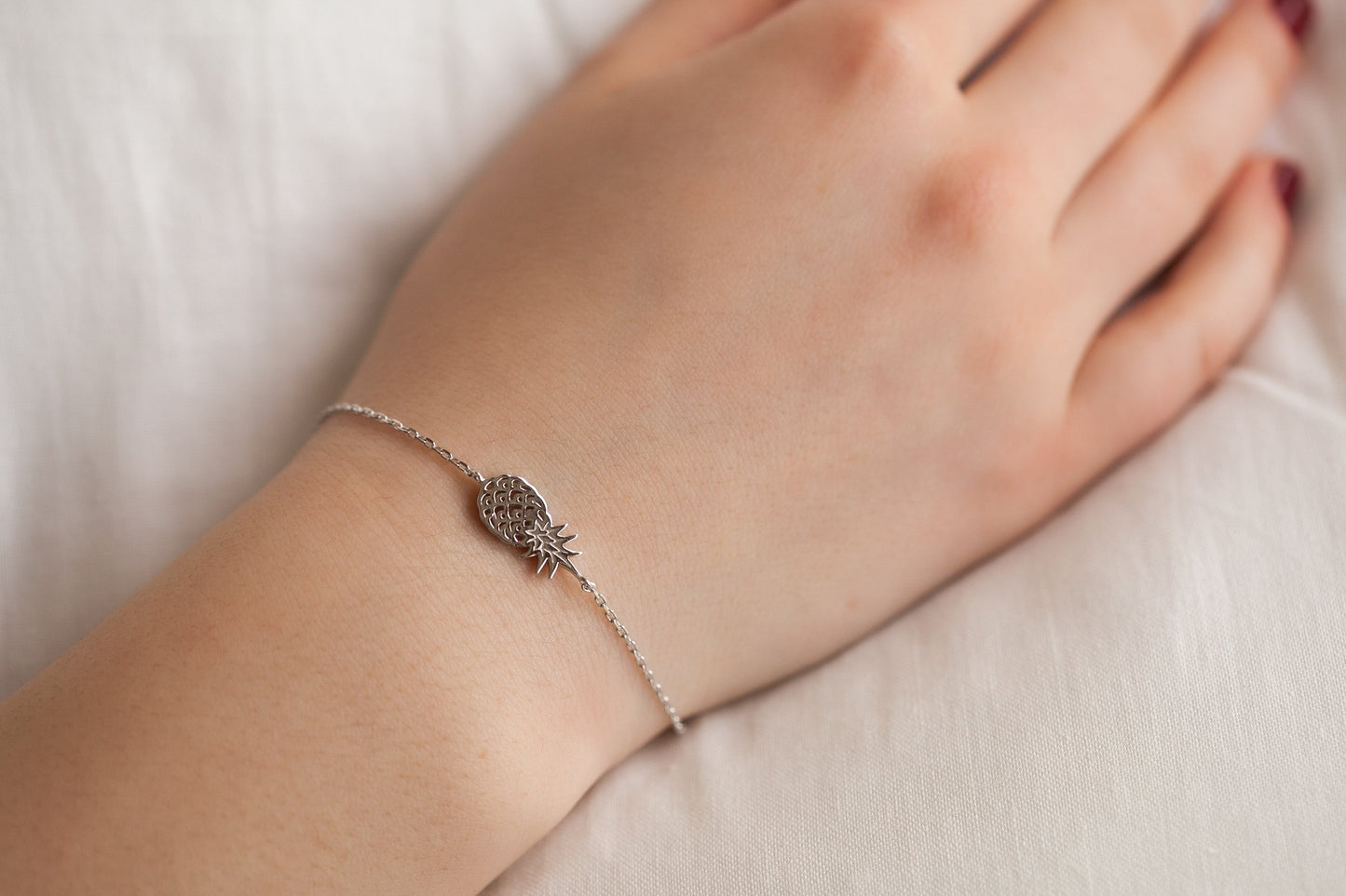 Armband mit Ananas aus Silber