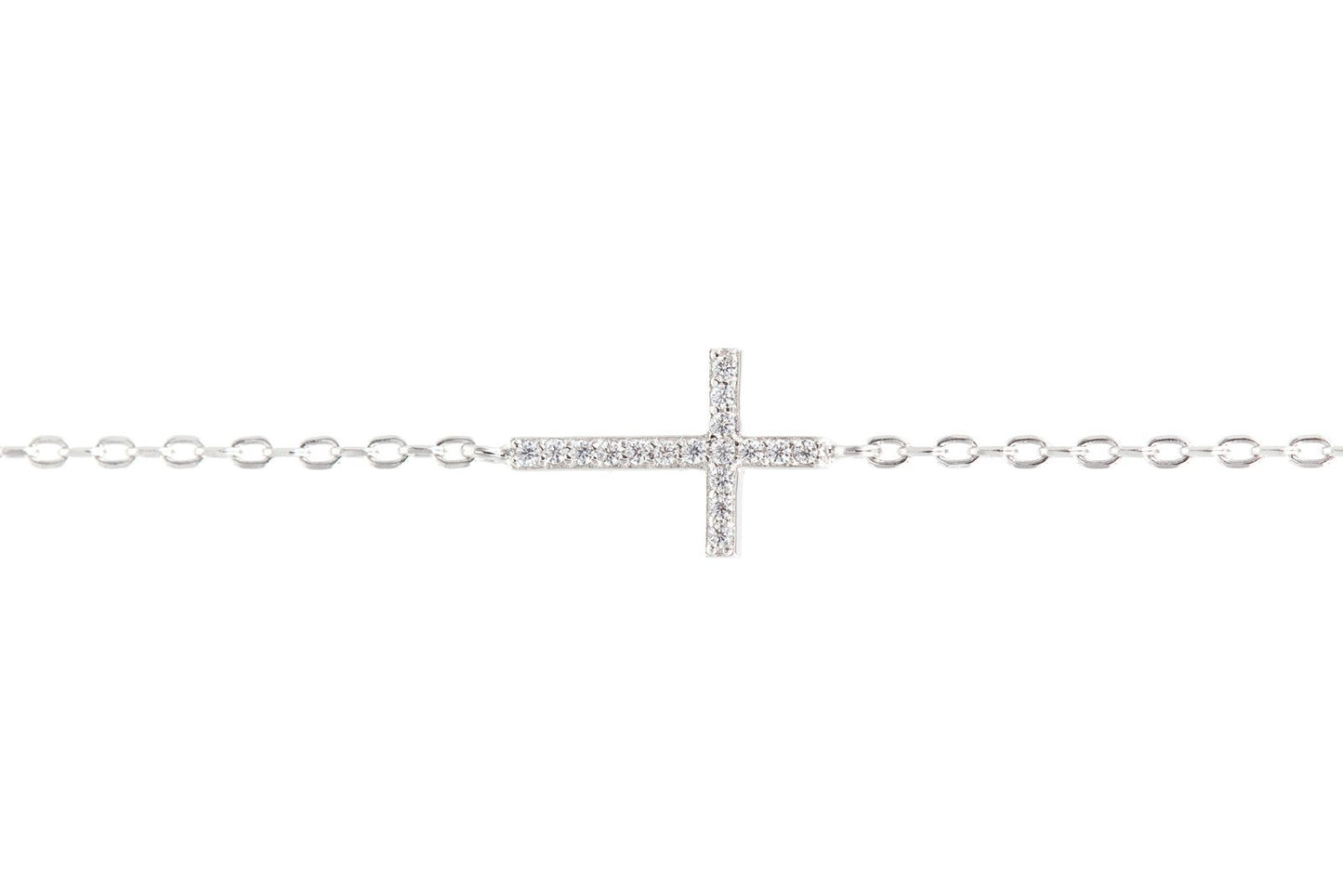 Armband mit Kreuz aus Silber