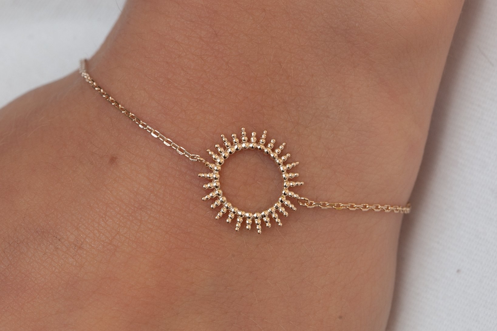 Armband mit Sonnensymbol | 18Karat vergoldet