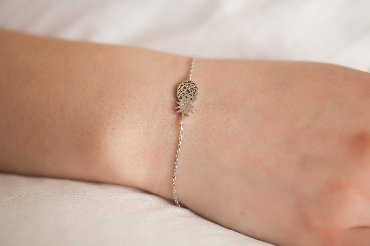 Armband mit Ananas aus Silber