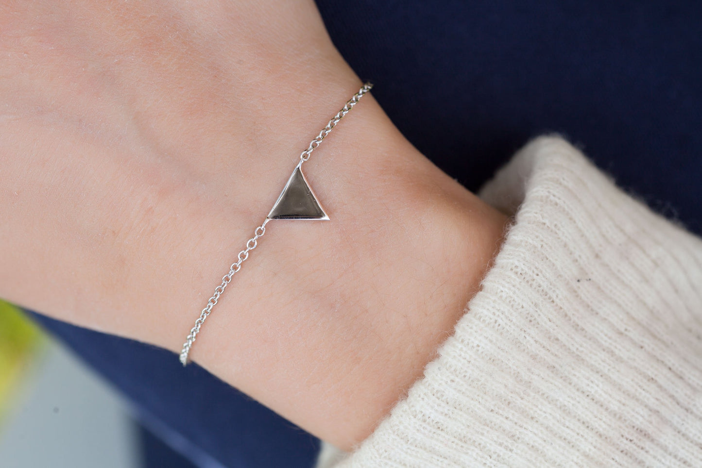 Armband mit Dreieck aus Silber