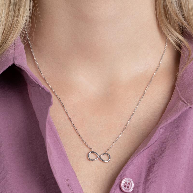 Halskette Infinity Unendlichkeit Symbol aus Silber