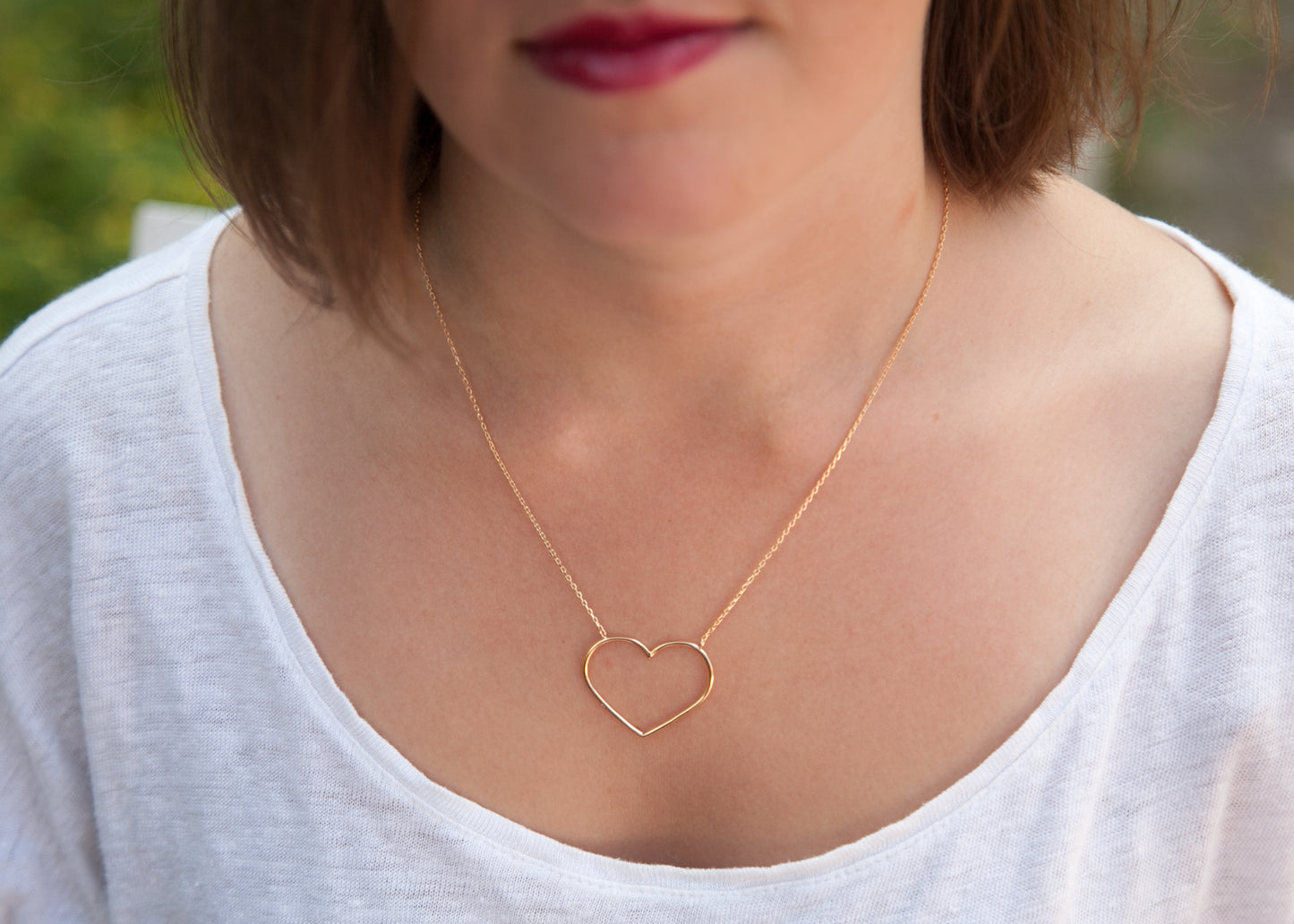 Halskette Herz Vergoldet - Herzkette für Frauen