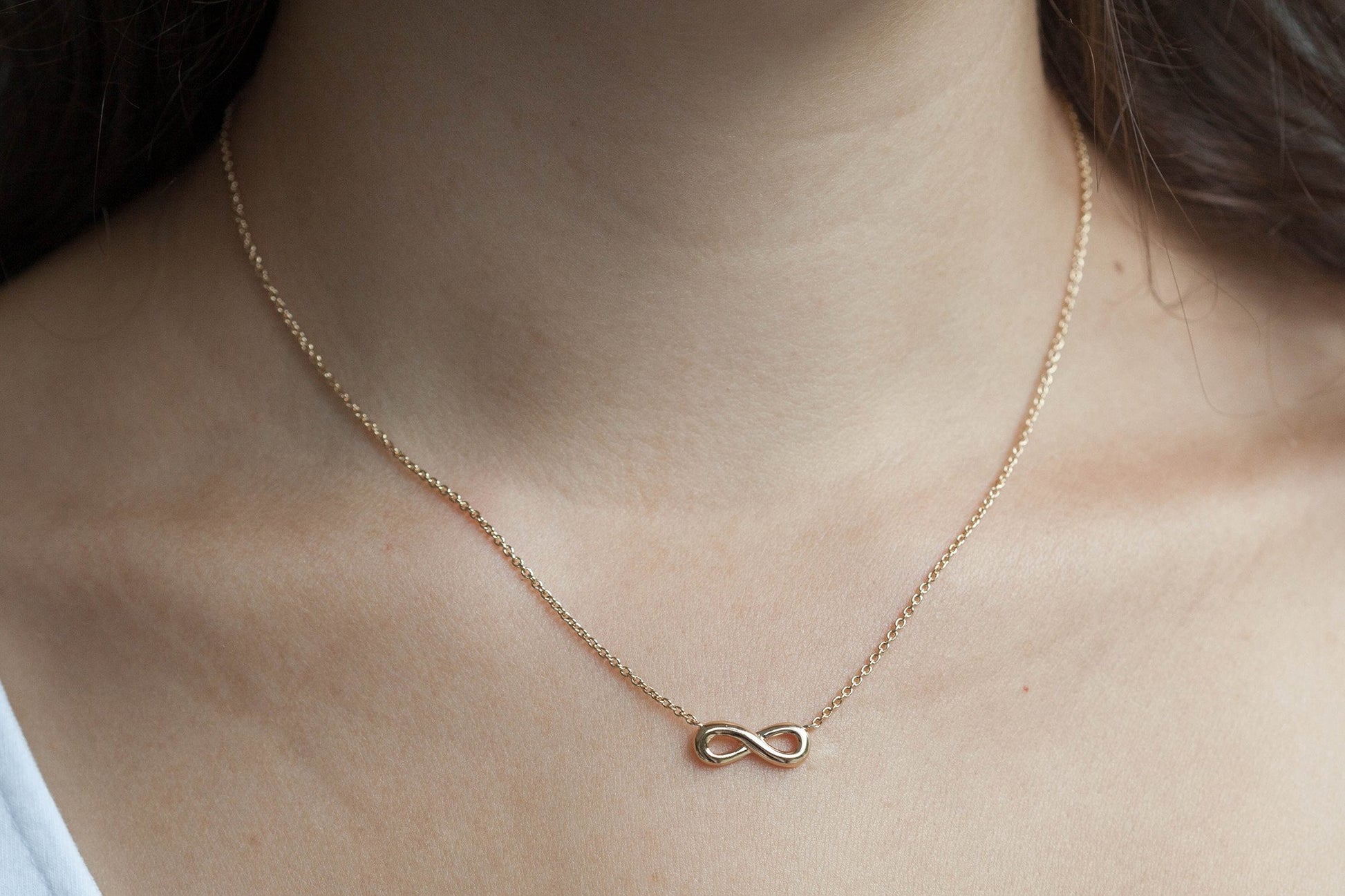 Infinity - Unendlich Halskette 16Karat Vergoldet