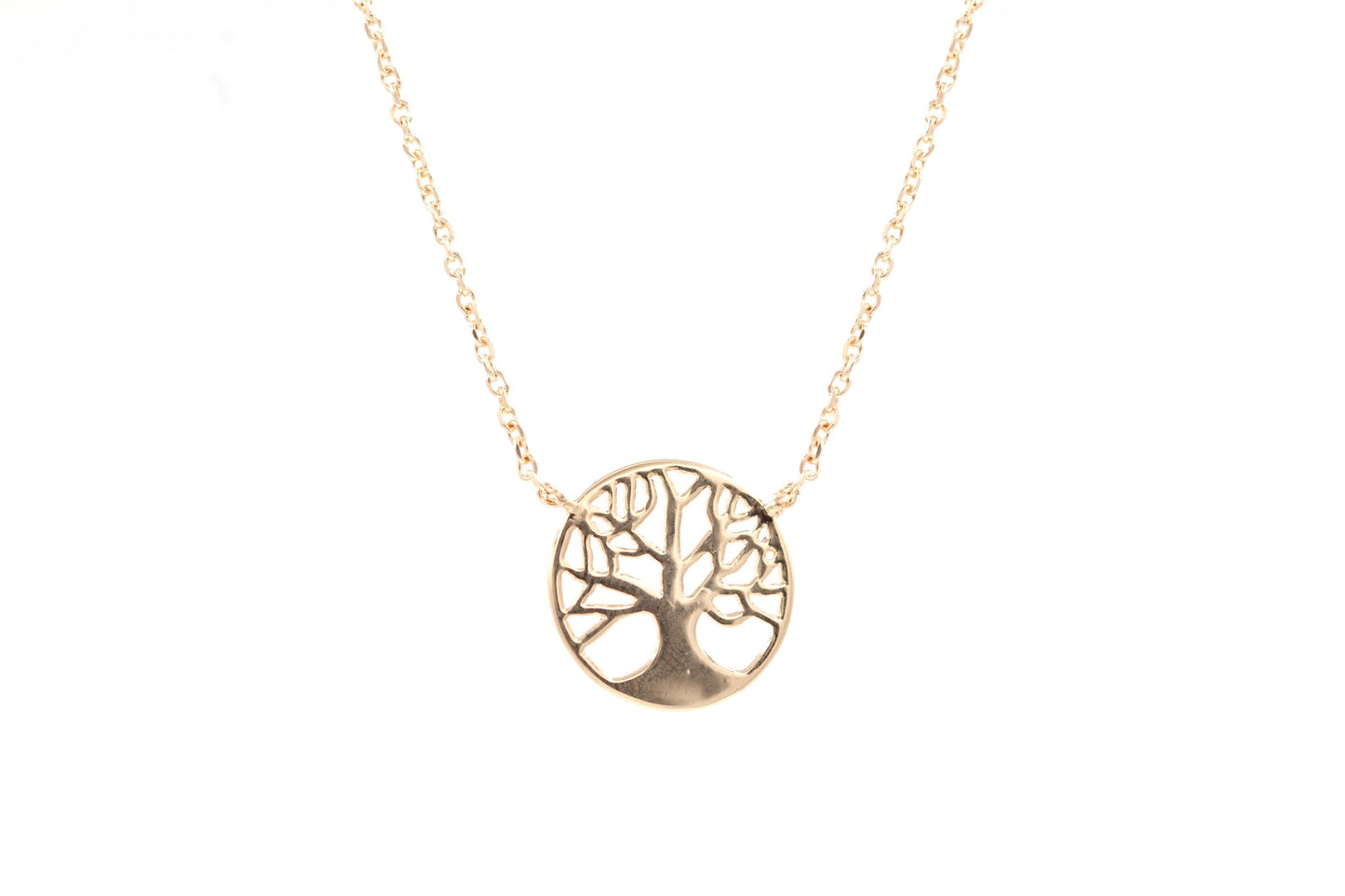 Baum des Lebens Halskette - 16 Karat vergoldet