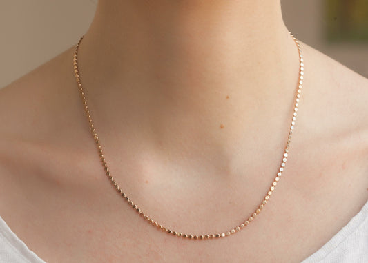minimalistische Halskette - 18K vergoldet