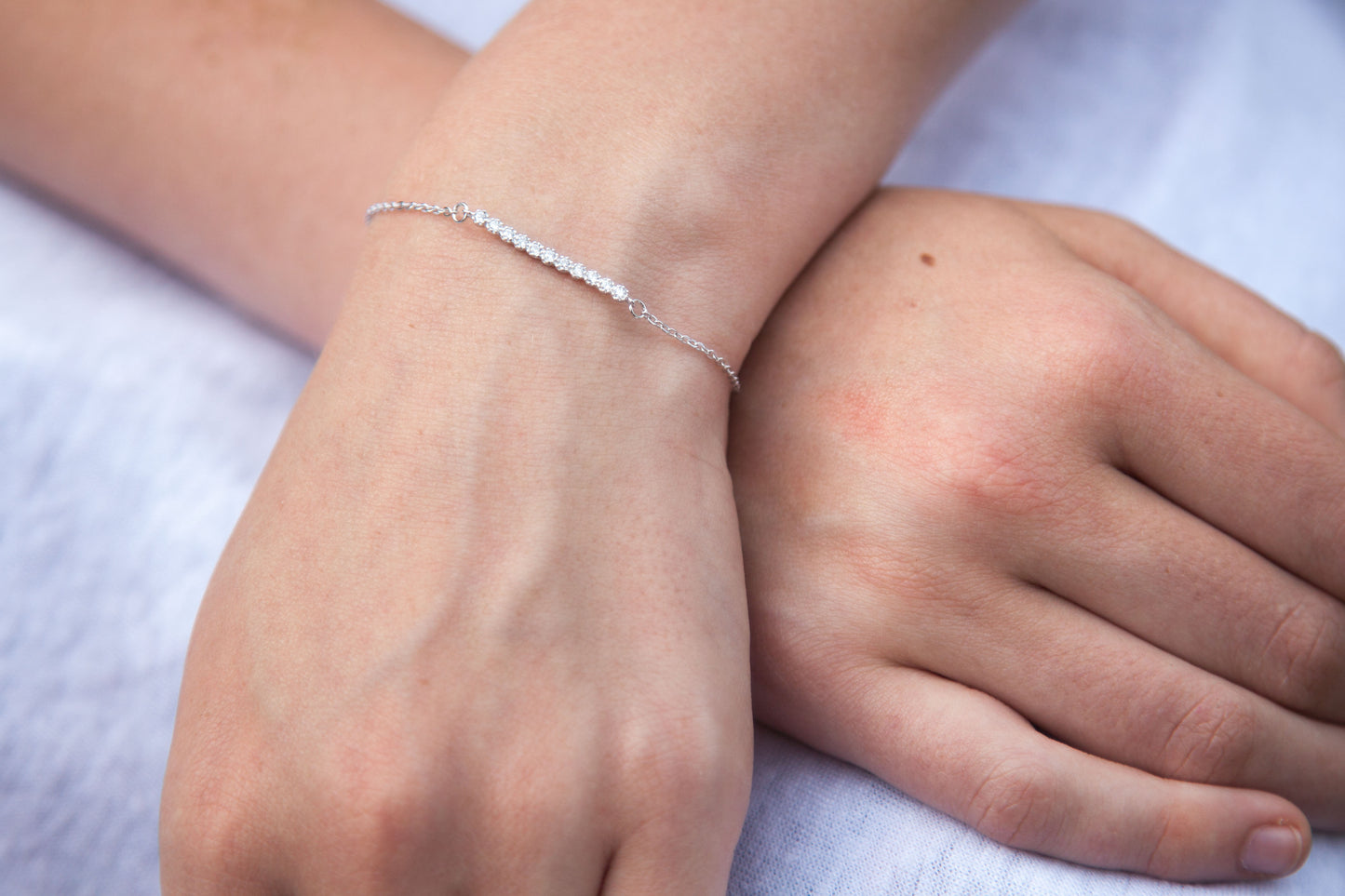 Armband aus Silber mit Zirkonia