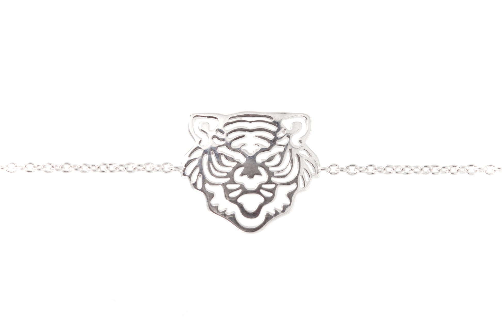 Armband mit Tigerkopf aus Silber