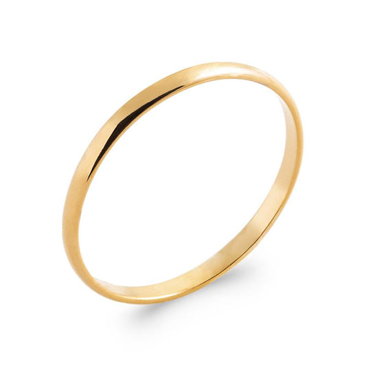 Schlichter Ring - 16 Karat vergoldet